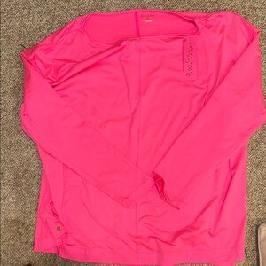 Lilly Pulitzer Hot Pink Long Sleeve Performance Top